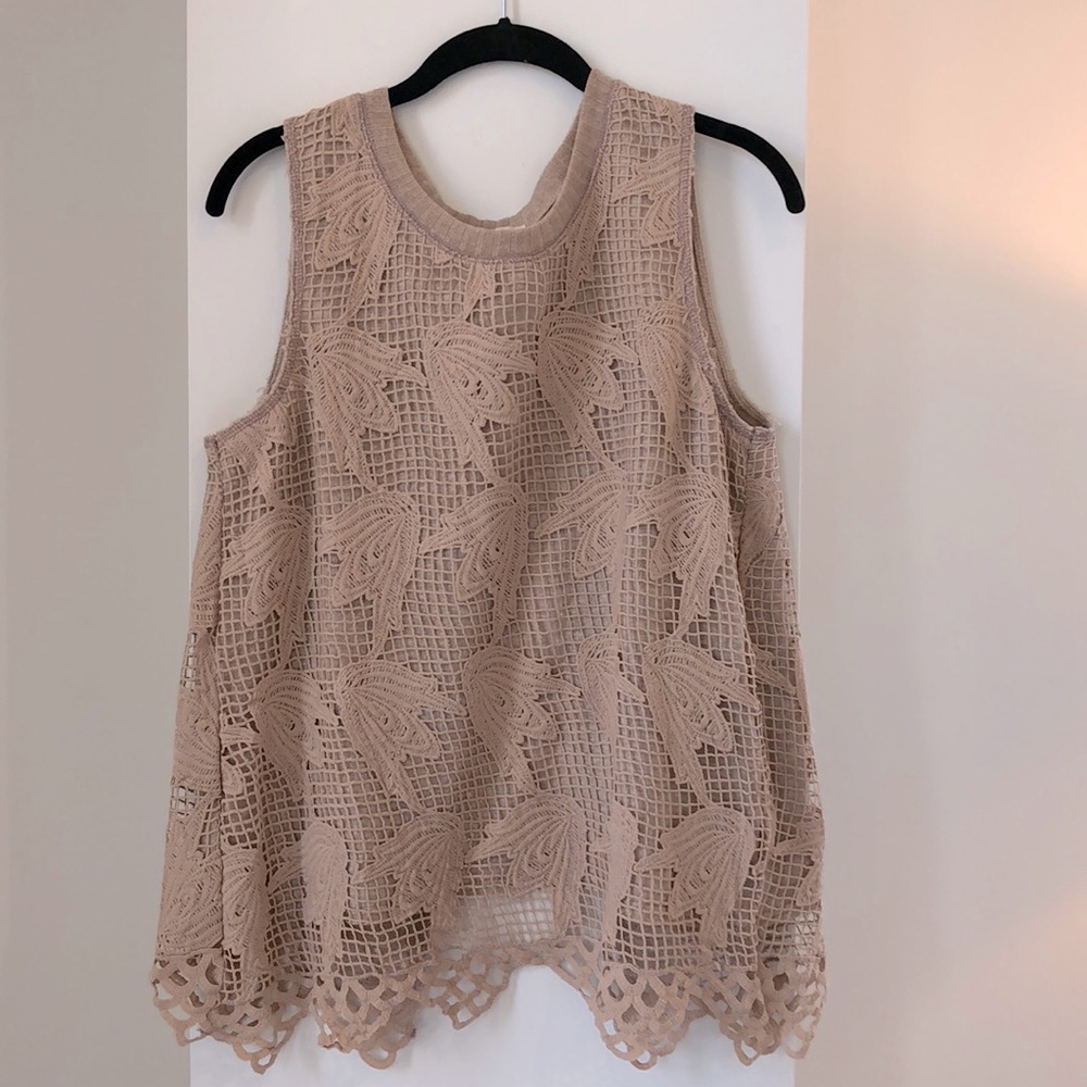 Open back tank top